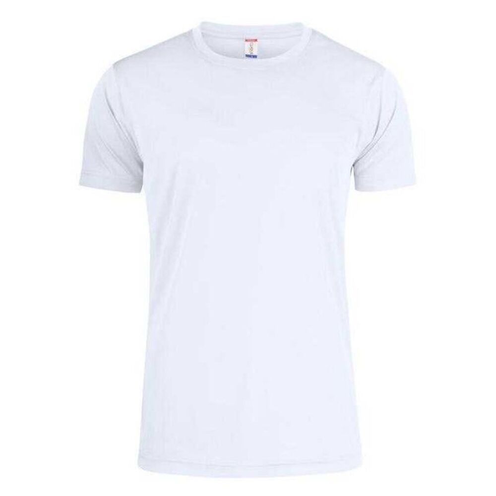 Clique Mens Basic Active T-Shirt / White